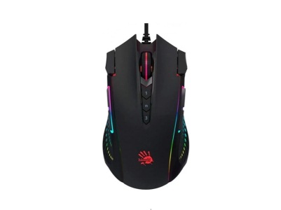 A4Tech Bloody J90s 2-FIRE RGB Gaming Mouse Stone Black